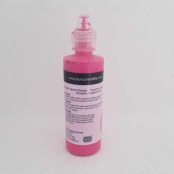 Tulip Dimensional Fabric Paint 4 oz SLICK 3 Pack Yellow, Leaf Green & Pink - Picture 6 of 11